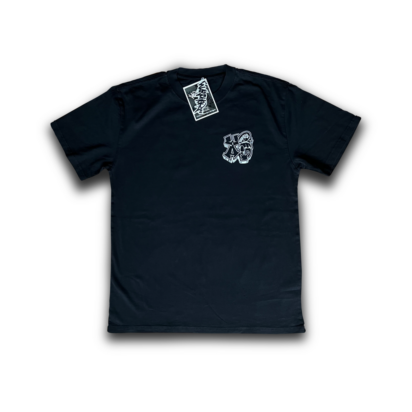 BOWL CUT heavy weight tee faded black