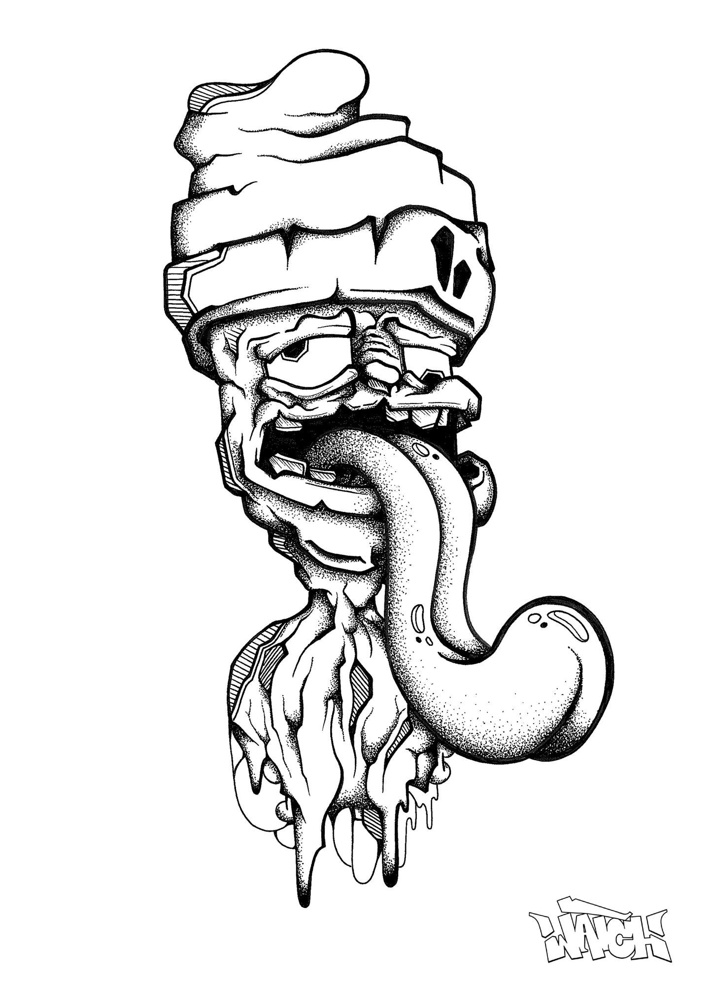 toungeman illustration