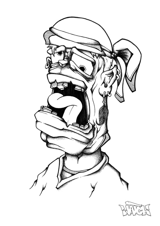 pirate man illustration