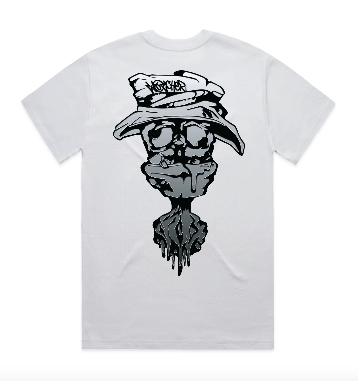 realraver metallic back print TEE