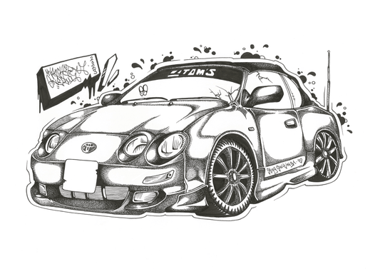 Toyota celica illustration