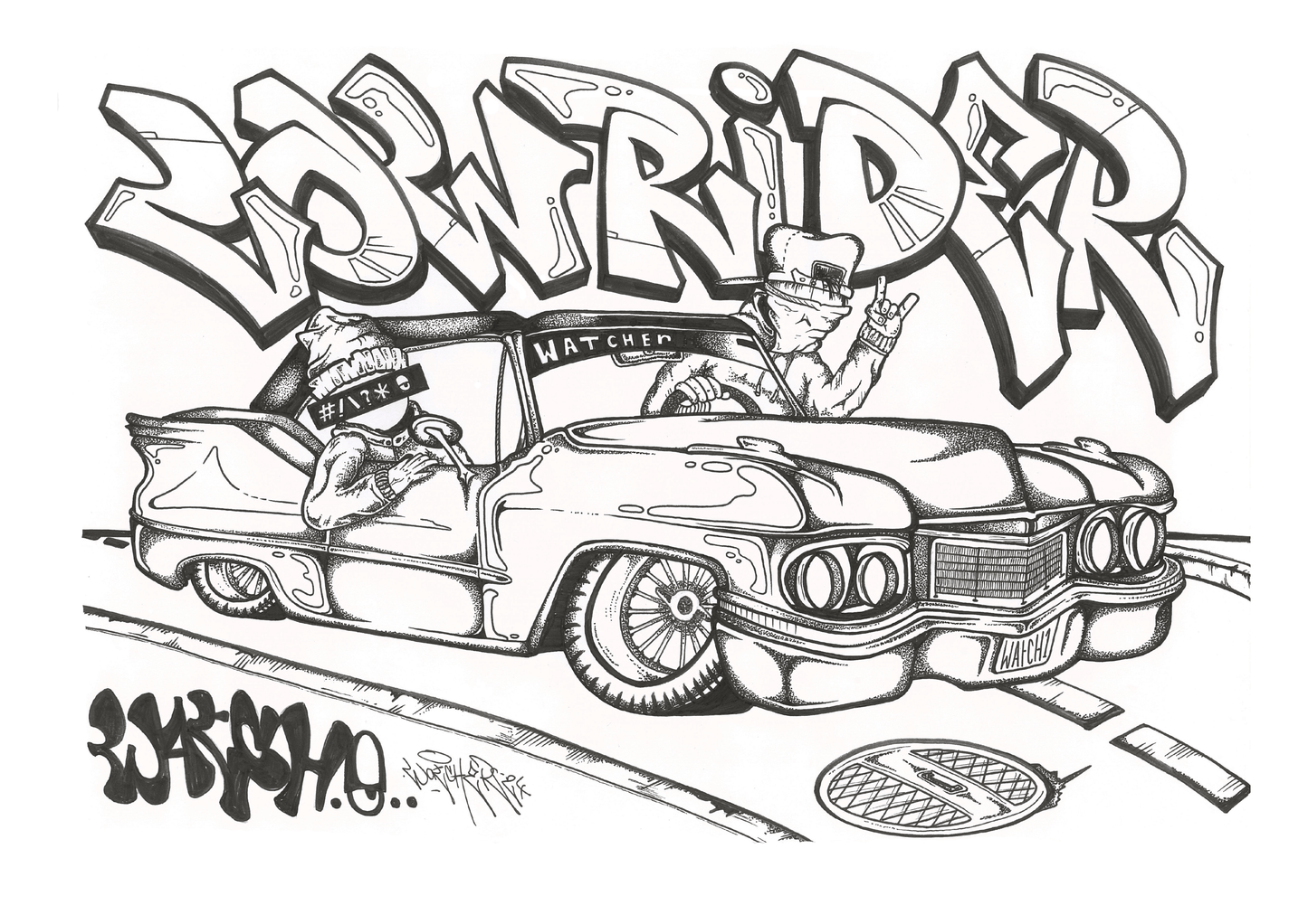 Low rider illustration